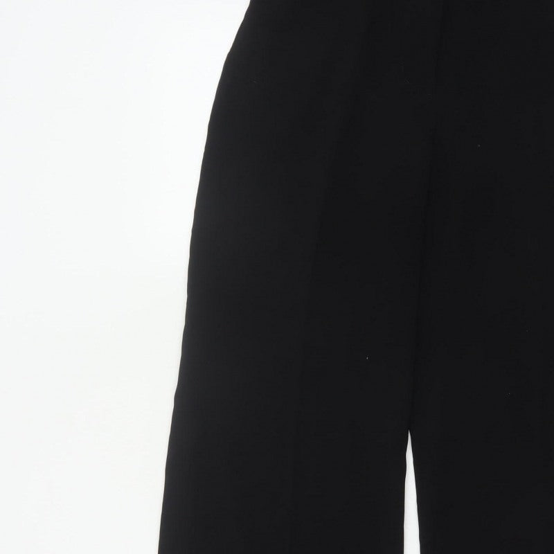 Per Una Women's Black Size 6 Wide-Leg Dress Trousers Smart Office
