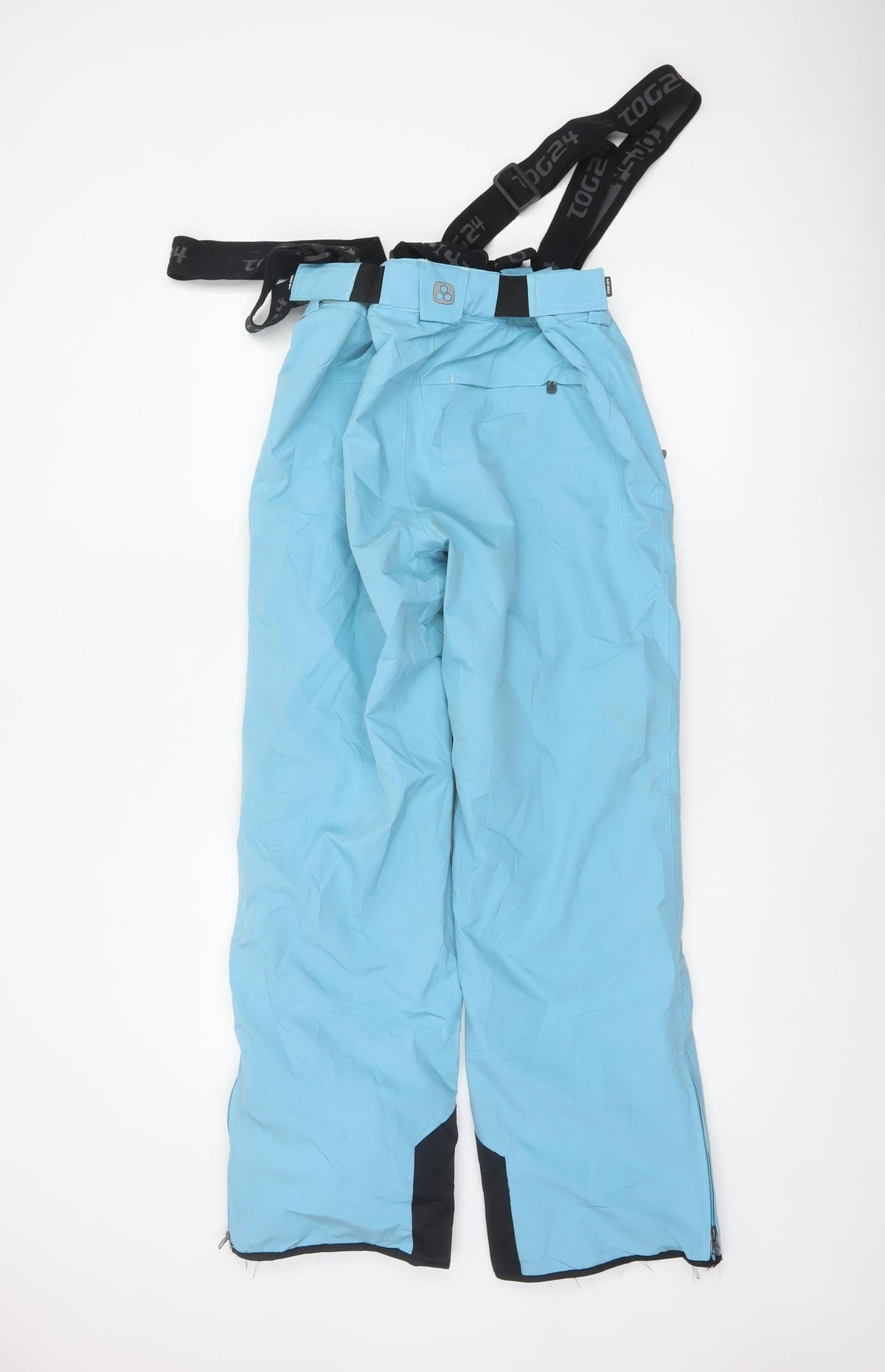 TOG24 Women Blue Ski Snow Pants Trousers UK 10 Waterproof Braces