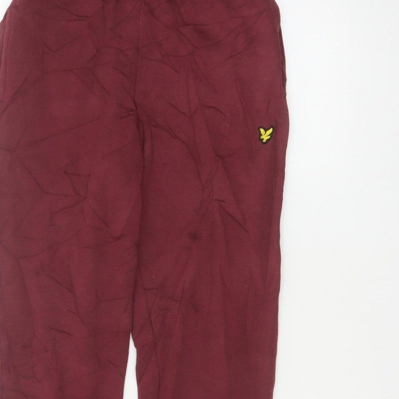 Lyle & Scott Junior Boys Red 14-15 Years Jogger Sweatpants Drawstring