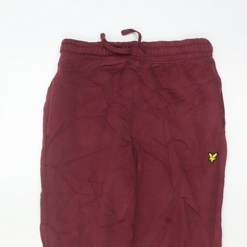 Lyle & Scott Junior Boys Red 14-15 Years Jogger Sweatpants Drawstring