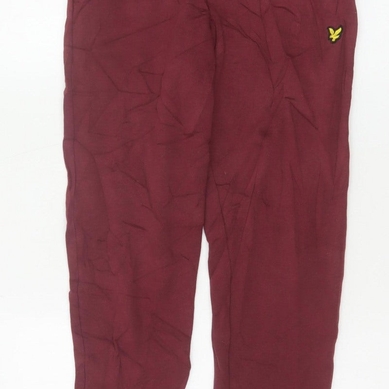 Lyle & Scott Junior Boys Red 14-15 Years Jogger Sweatpants Drawstring