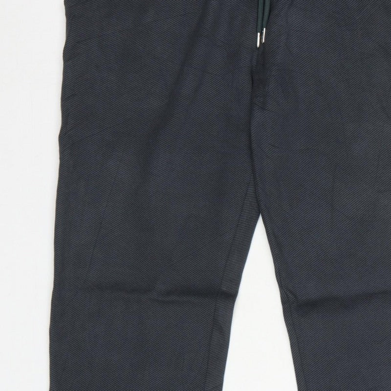Autograph Men’s Black Size S Slim Tapered Drawstring Jogger Trousers