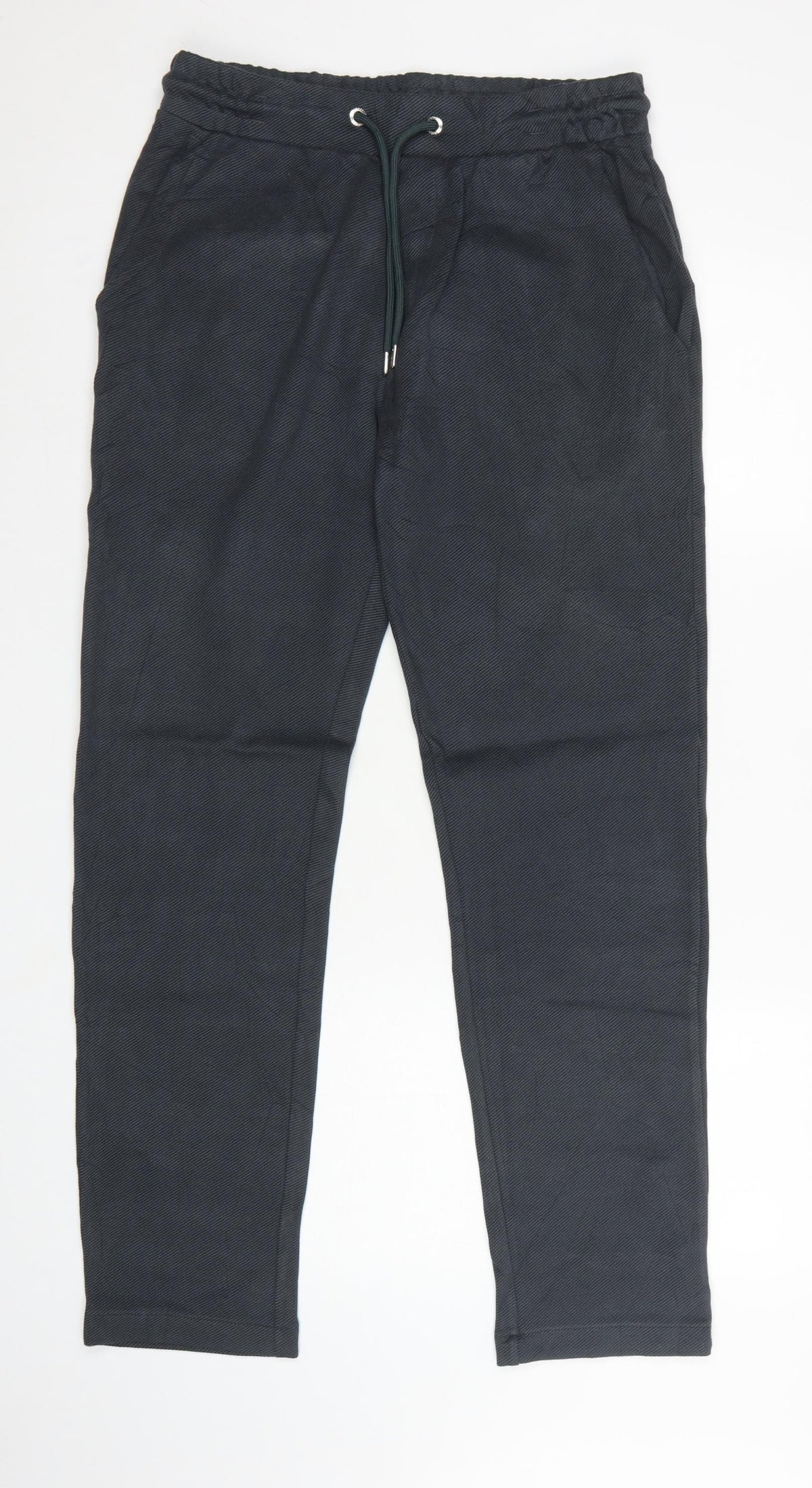 Autograph Men’s Black Size S Slim Tapered Drawstring Jogger Trousers