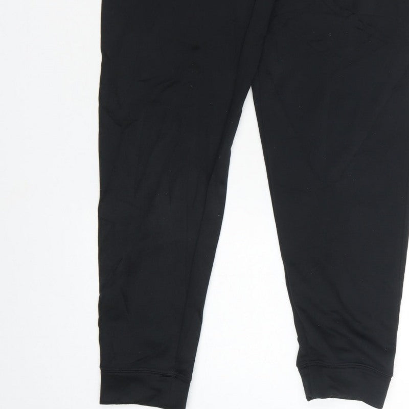 Nike Boys Black 12-13 Years Jogger Sweatpants Elastic Waist Logo