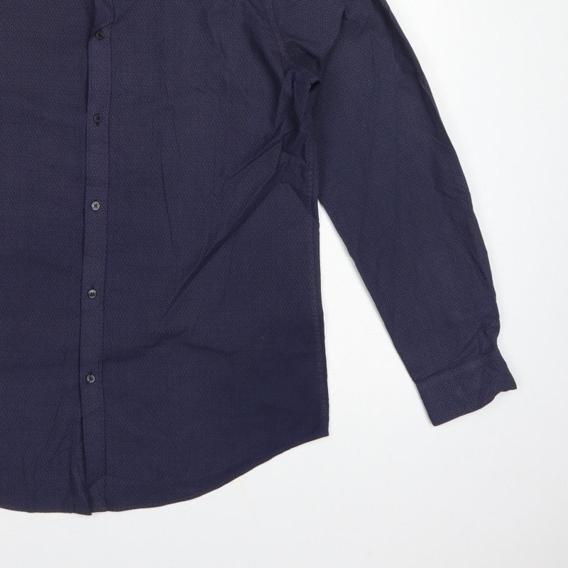 The Collection Debenhams Men Blue Paisley Slim Fit 16 Formal Shirt