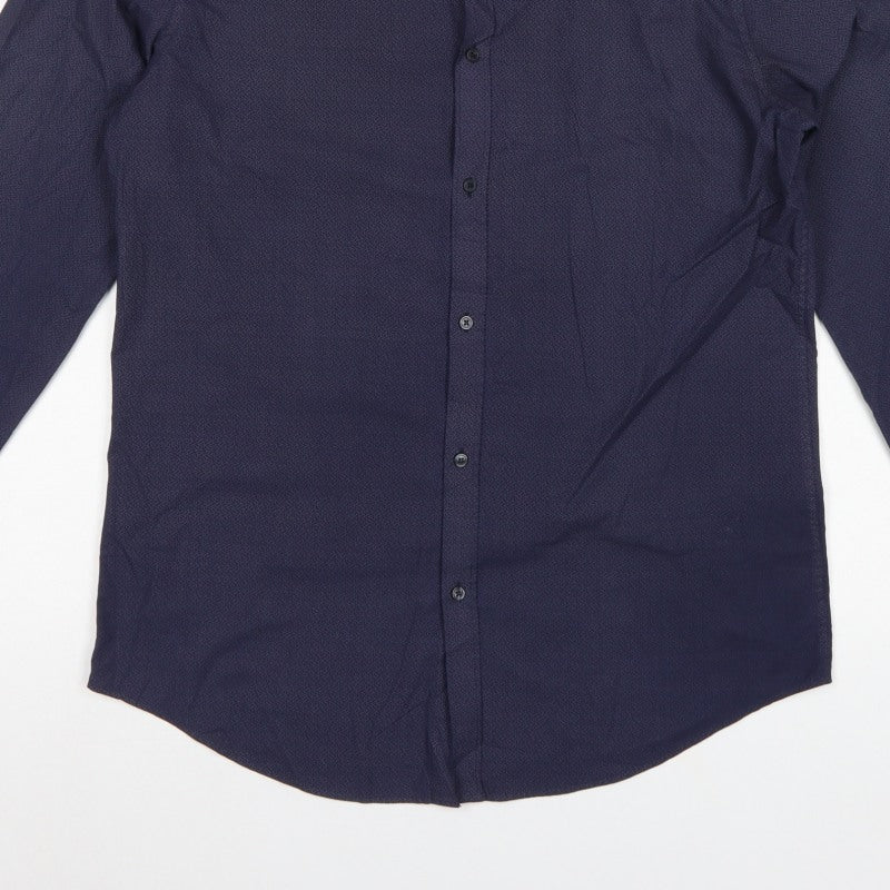 The Collection Debenhams Men Blue Paisley Slim Fit 16 Formal Shirt
