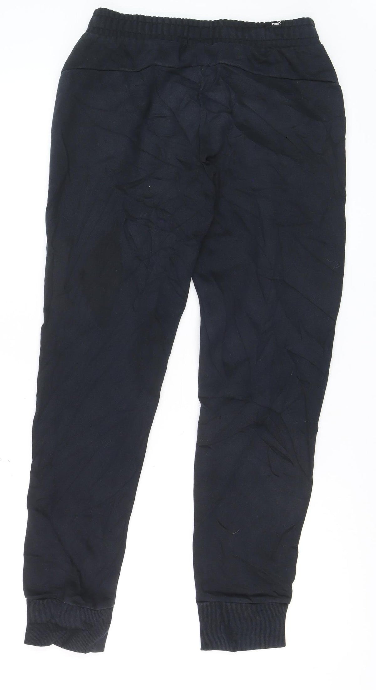 Puma Men’s Black Small Jogger Track Pants Elastic Waist Pockets