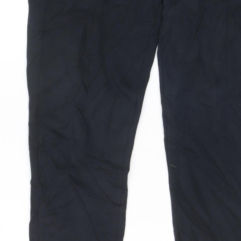 Puma Men’s Black Small Jogger Track Pants Elastic Waist Pockets