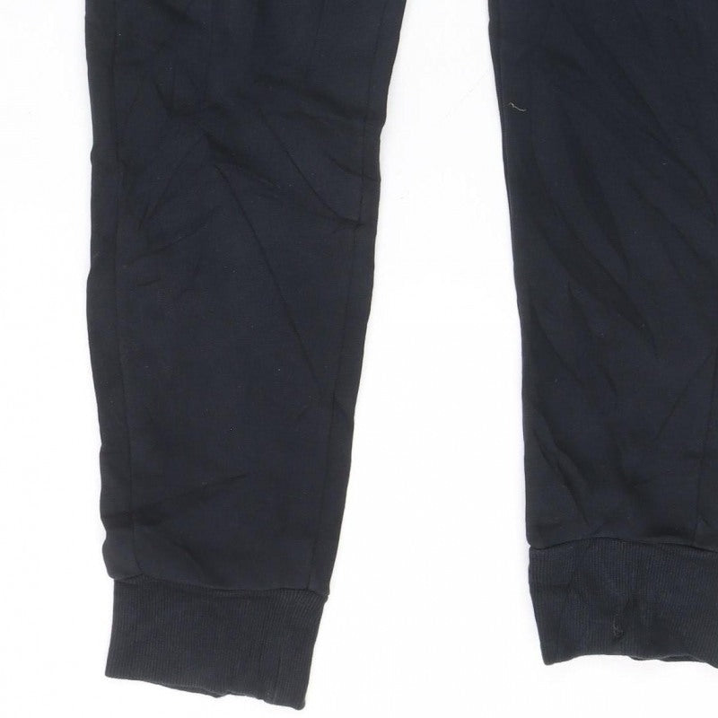 Puma Men’s Black Small Jogger Track Pants Elastic Waist Pockets