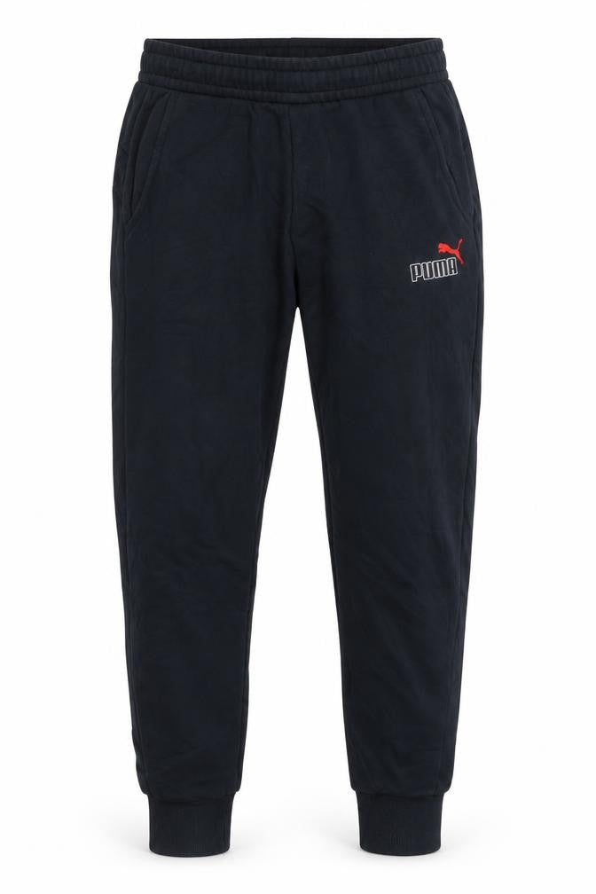 Puma Men’s Black Small Jogger Track Pants Elastic Waist Pockets
