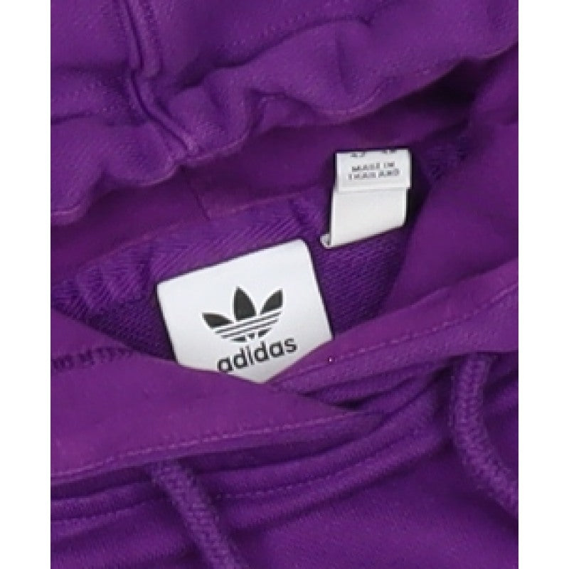 Adidas Women’s Purple Colourblock Logo Pullover Hoodie UK 16