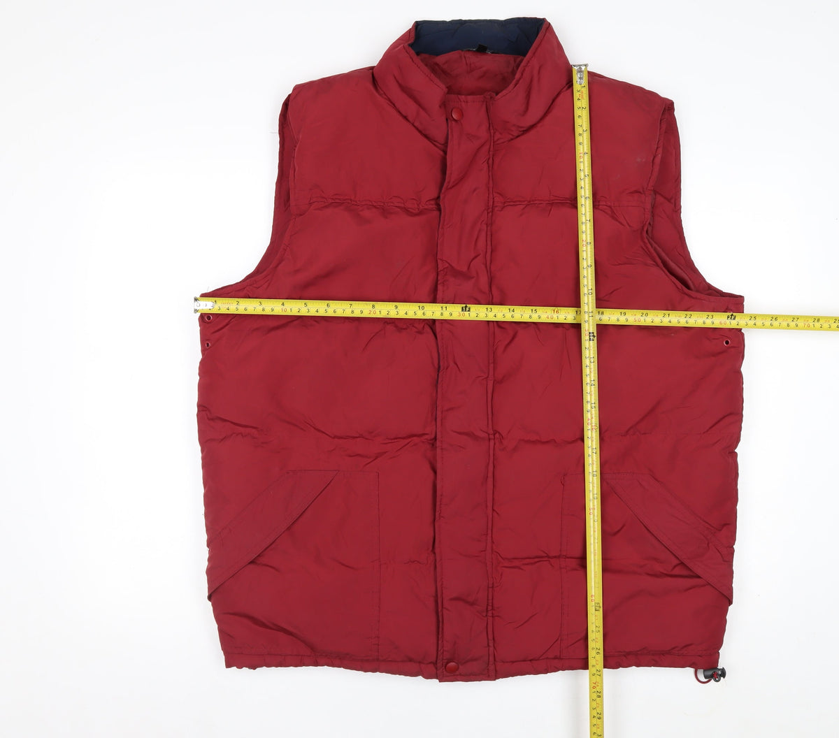 Dunnes Men Red Large Puffer Bodywarmer Insulated Padded Gilet