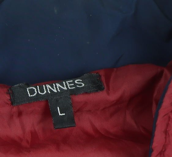 Dunnes Men Red Large Puffer Bodywarmer Insulated Padded Gilet