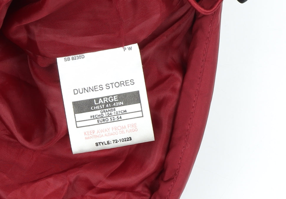 Dunnes Men Red Large Puffer Bodywarmer Insulated Padded Gilet