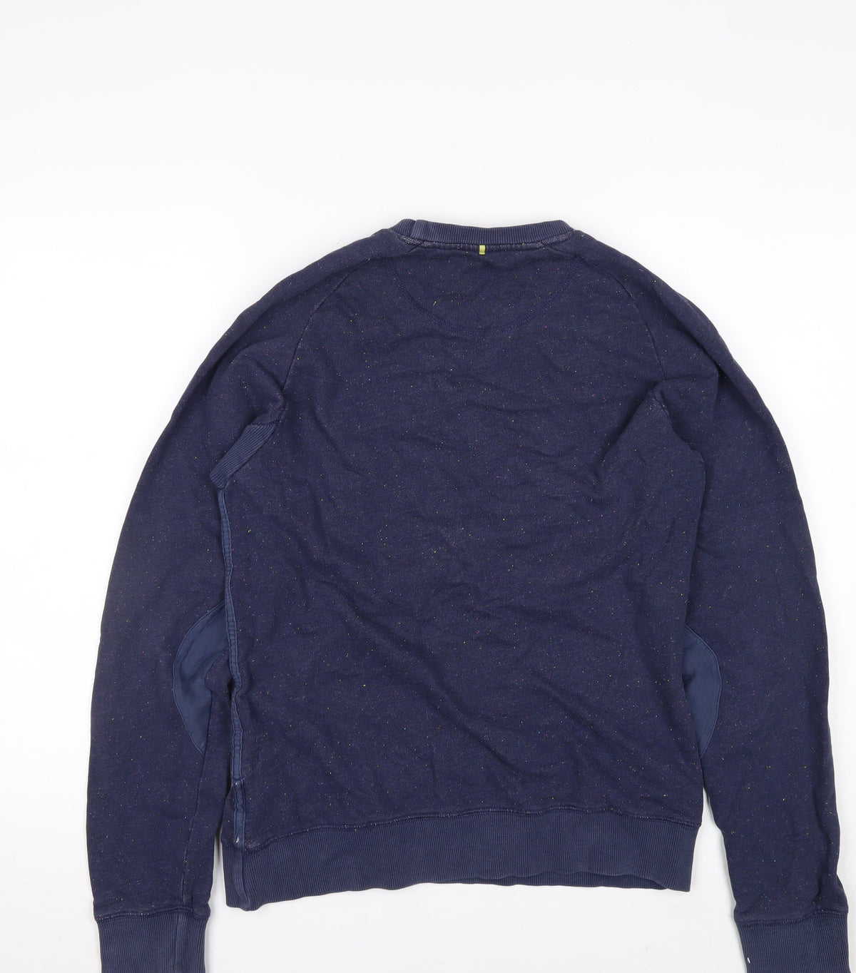 Pretty Green Men’s Blue S Crew Neck Zip Pocket Sweatshirt