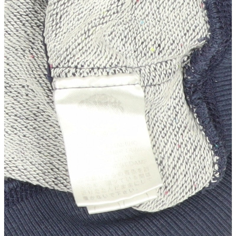 Pretty Green Men’s Blue S Crew Neck Zip Pocket Sweatshirt