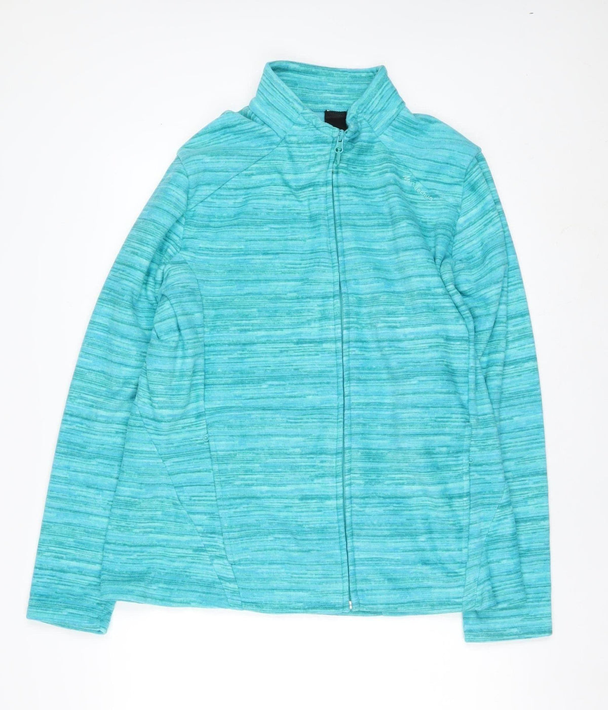 Quechua Women Blue 2XL Fleece Full Zip Hiking Jacket
