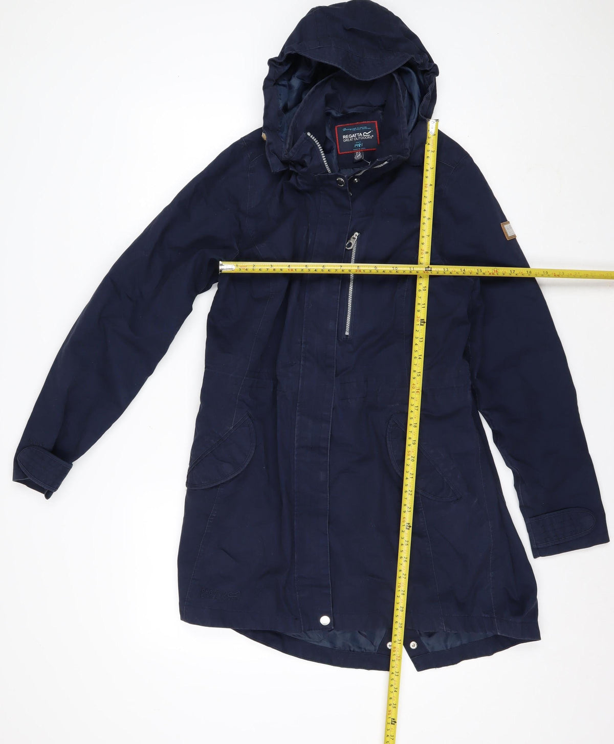 Regatta Women’s Blue UK 12 Long Hooded Waterproof Parka Coat