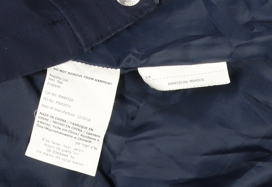 Regatta Women’s Blue UK 12 Long Hooded Waterproof Parka Coat