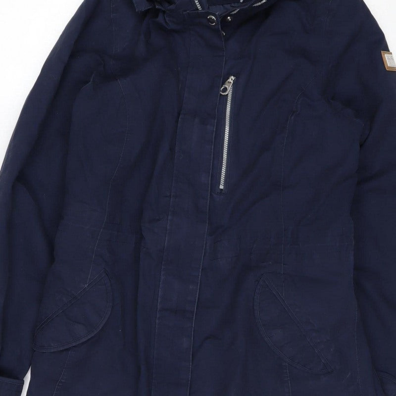 Regatta Women’s Blue UK 12 Long Hooded Waterproof Parka Coat