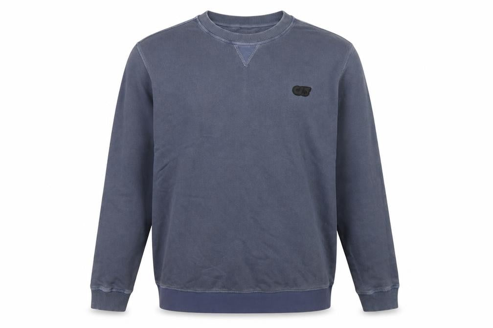 AlphaTauri Men’s Blue XL Crew Neck Logo Cotton Pullover Sweatshirt