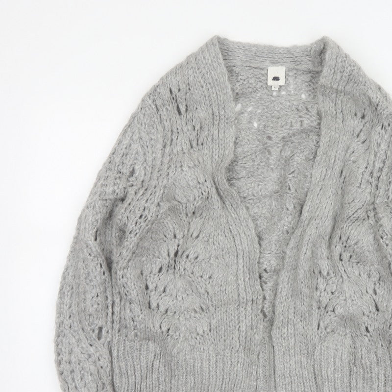 River Island Women’s Grey XS Chunky Open Knit Cardigan