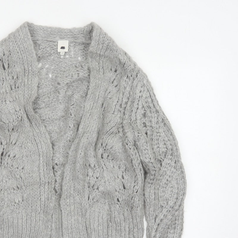 River Island Women’s Grey XS Chunky Open Knit Cardigan