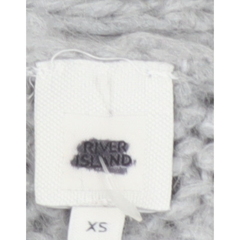 River Island Women’s Grey XS Chunky Open Knit Cardigan