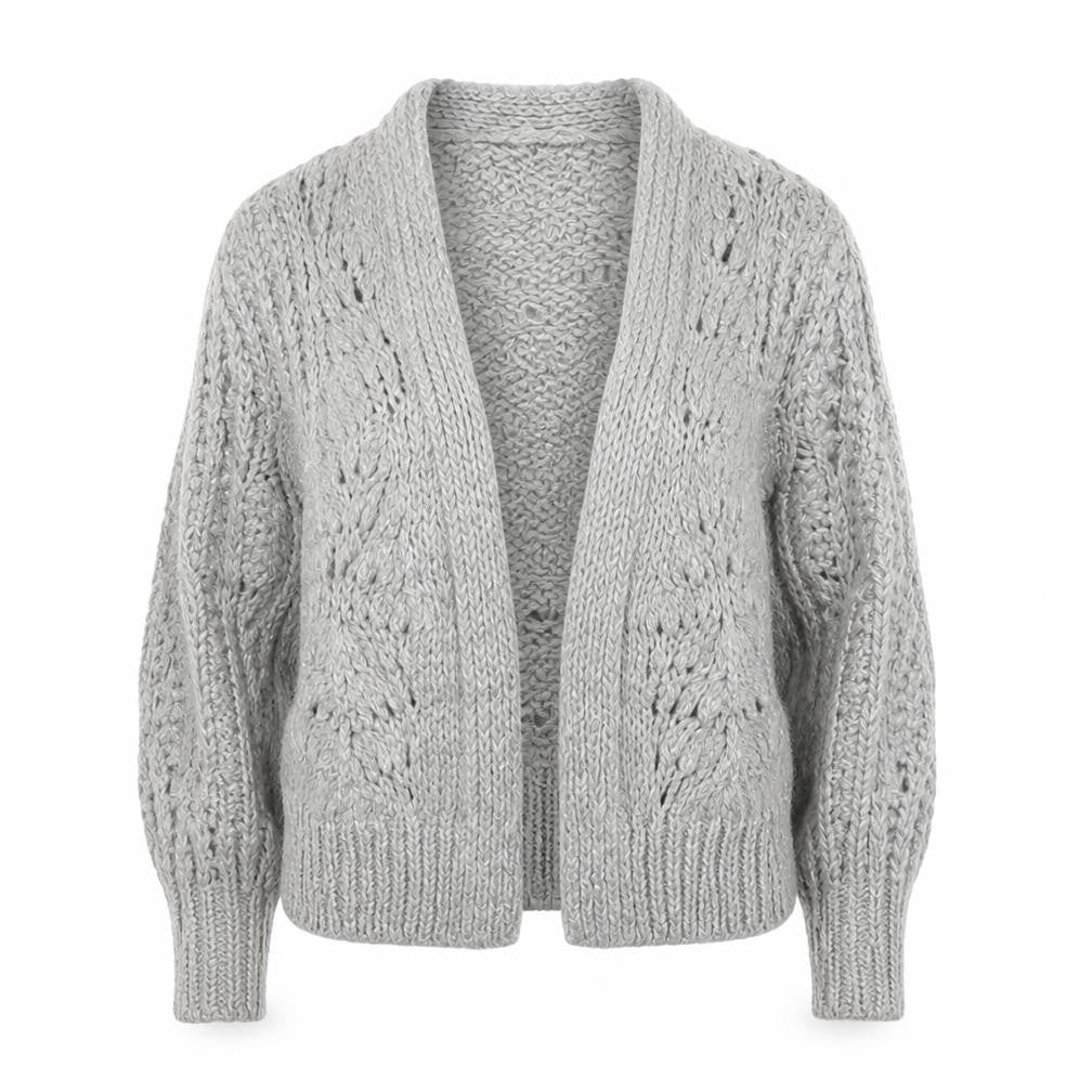 River Island Women’s Grey XS Chunky Open Knit Cardigan