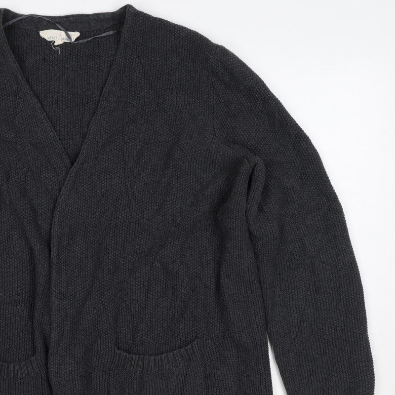 Seasalt Cornwall Women’s Black Size 16 Open Knit Pocket Cardigan