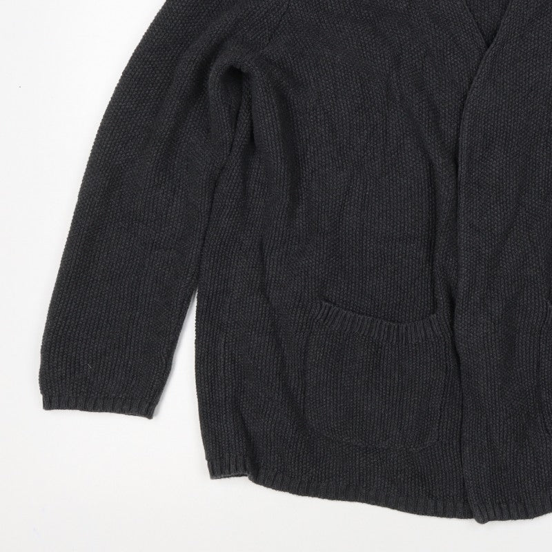 Seasalt Cornwall Women’s Black Size 16 Open Knit Pocket Cardigan