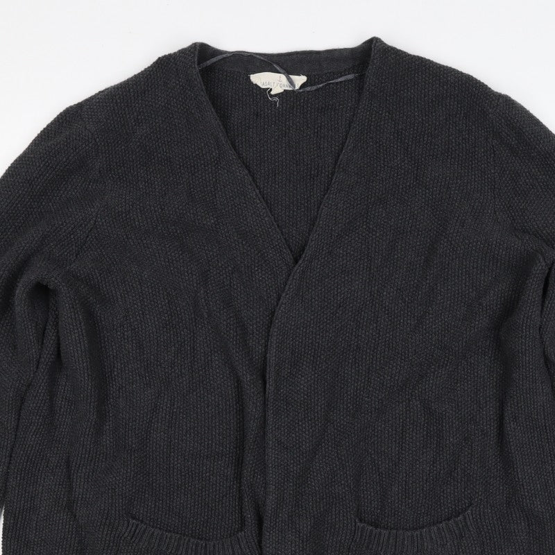 Seasalt Cornwall Women’s Black Size 16 Open Knit Pocket Cardigan