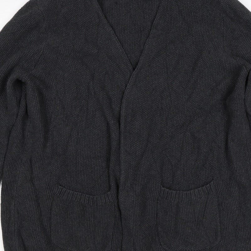 Seasalt Cornwall Women’s Black Size 16 Open Knit Pocket Cardigan