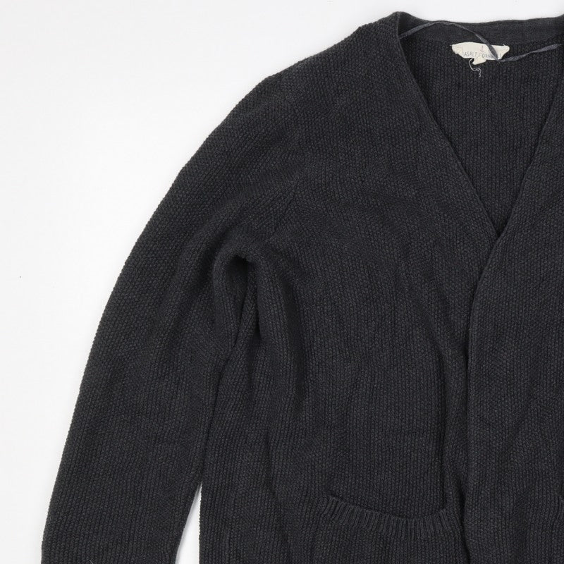 Seasalt Cornwall Women’s Black Size 16 Open Knit Pocket Cardigan