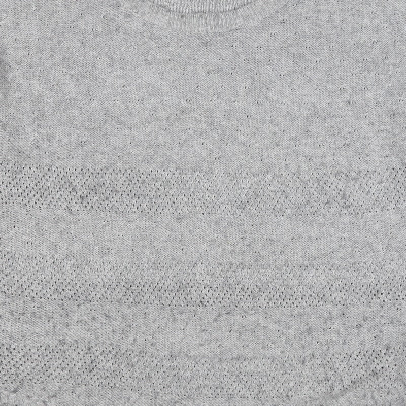 FatFace Women’s Grey Size 14 Wool Blend Open Knit Crew Neck Jumper