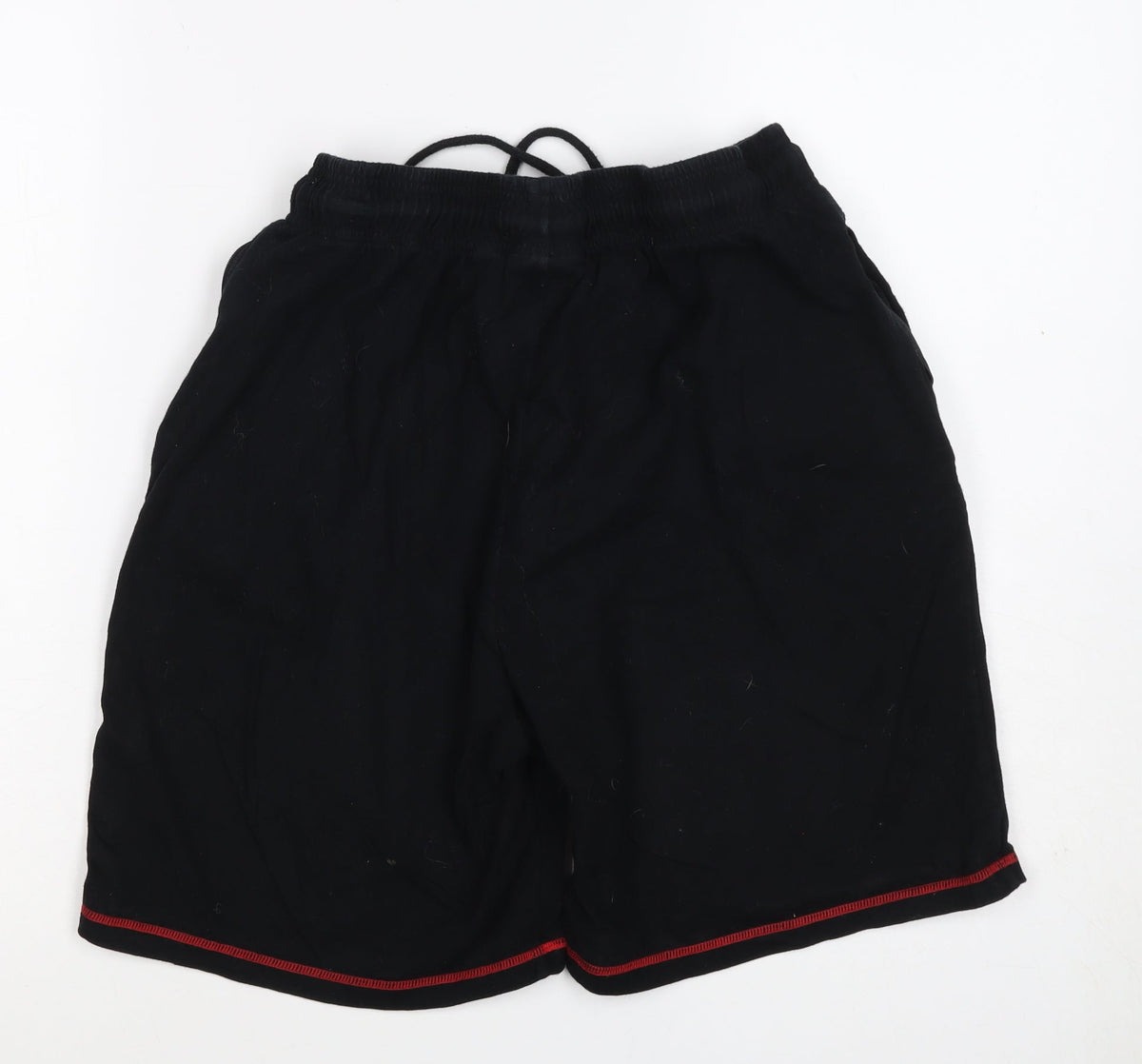 Nicce Men’s Black L Sweat Shorts Drawstring Logo Gym Training