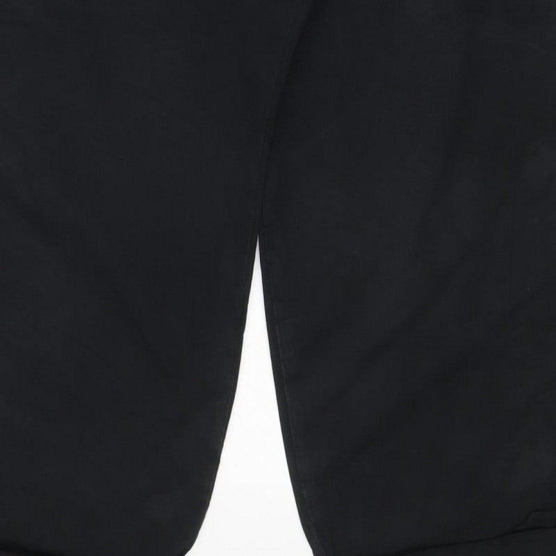 Marks & Spencer Women's Black Size 20 Regular Stretch Chino Trousers