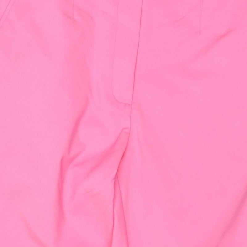 Marks and Spencer Women Pink Size 16 Straight Leg Stretch Trousers