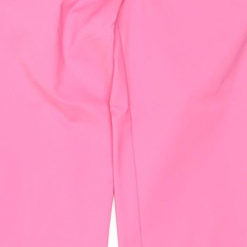Marks and Spencer Women Pink Size 16 Straight Leg Stretch Trousers