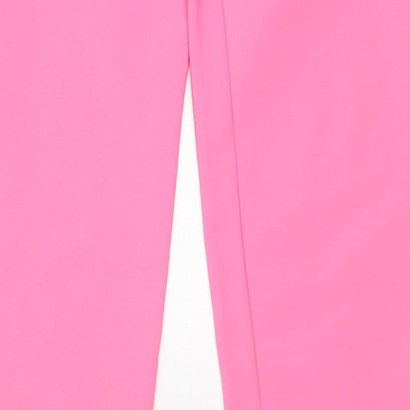 Marks and Spencer Women Pink Size 16 Straight Leg Stretch Trousers