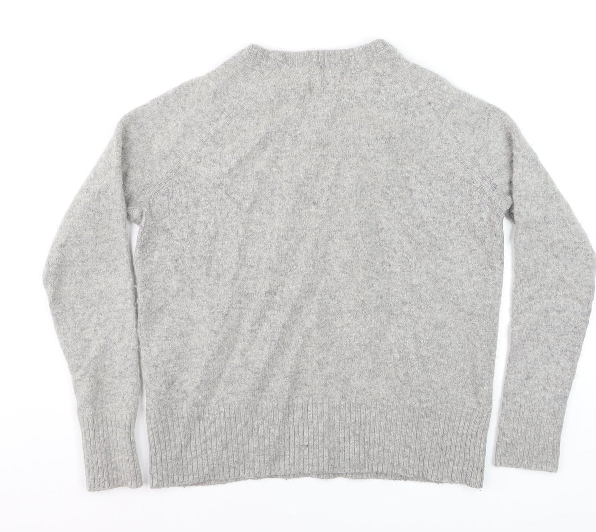 Superdry Women’s Grey S Crew Neck Raglan Knit Pullover Jumper