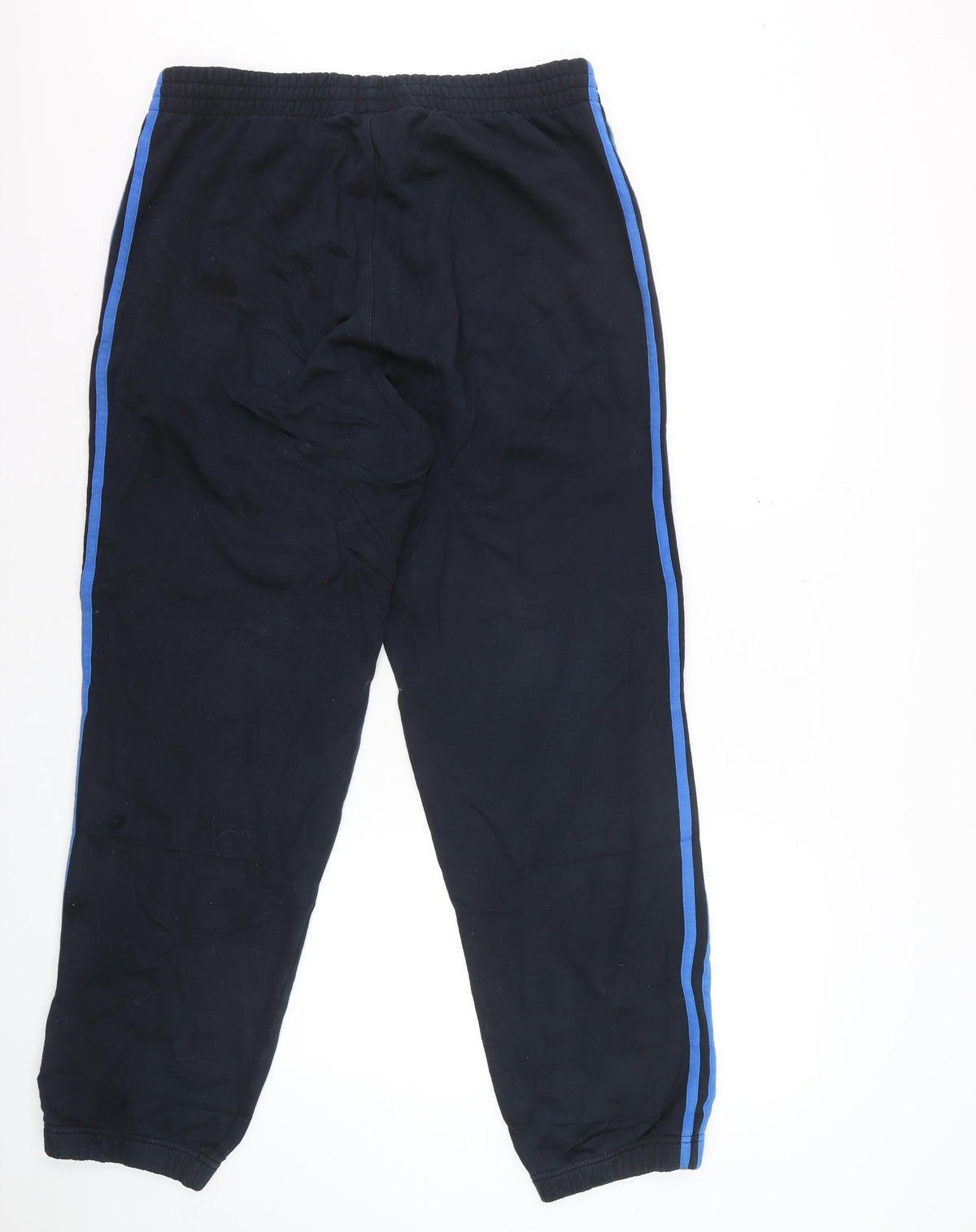 Adidas Men's Blue L Performance Essentials 3 Stripe Track Pants