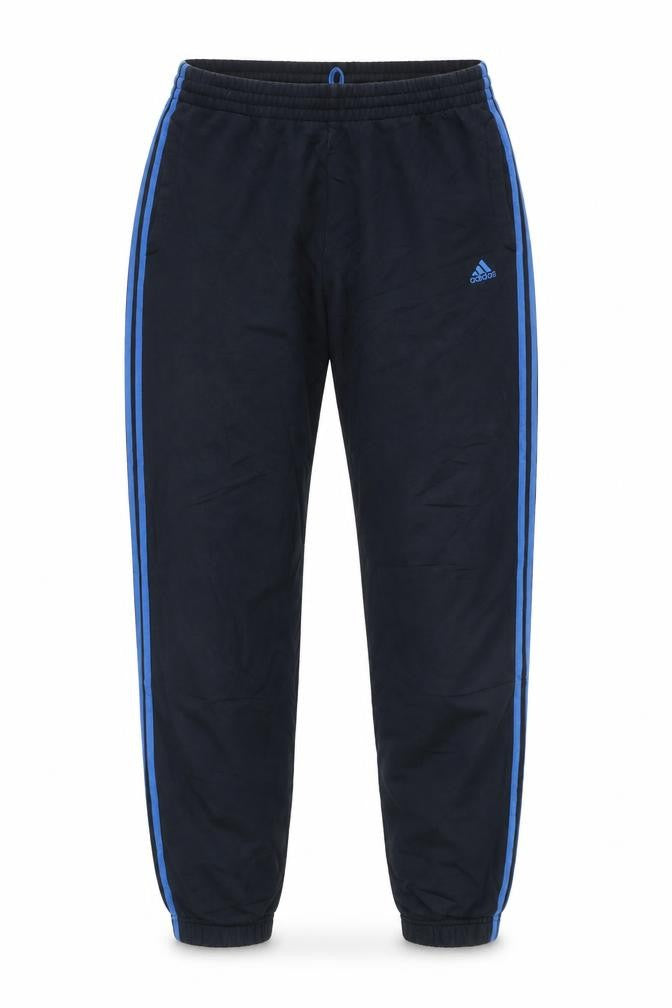 Adidas Men's Blue L Performance Essentials 3 Stripe Track Pants