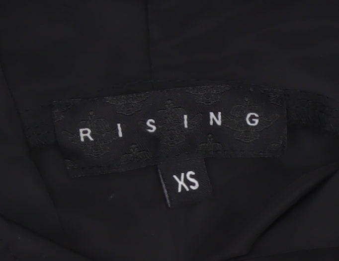 Rising Women’s Black XS Hooded Full Zip Lightweight Jacket