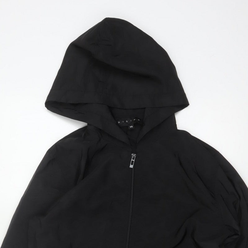 Rising Women’s Black XS Hooded Full Zip Lightweight Jacket