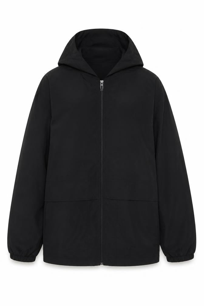 Rising Women’s Black XS Hooded Full Zip Lightweight Jacket