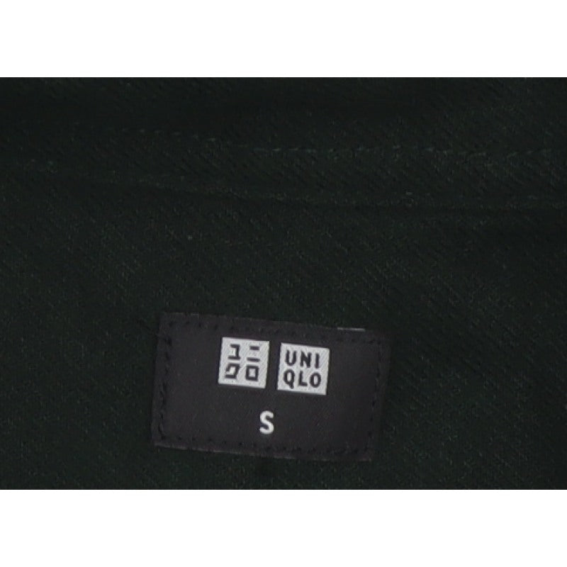 UNIQLO Men’s Black S Cotton Long Sleeve Button-Up Work Shirt