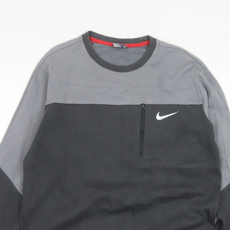 Nike Men’s Multicoloured L Crew Neck Logo Pocket Sweatshirt