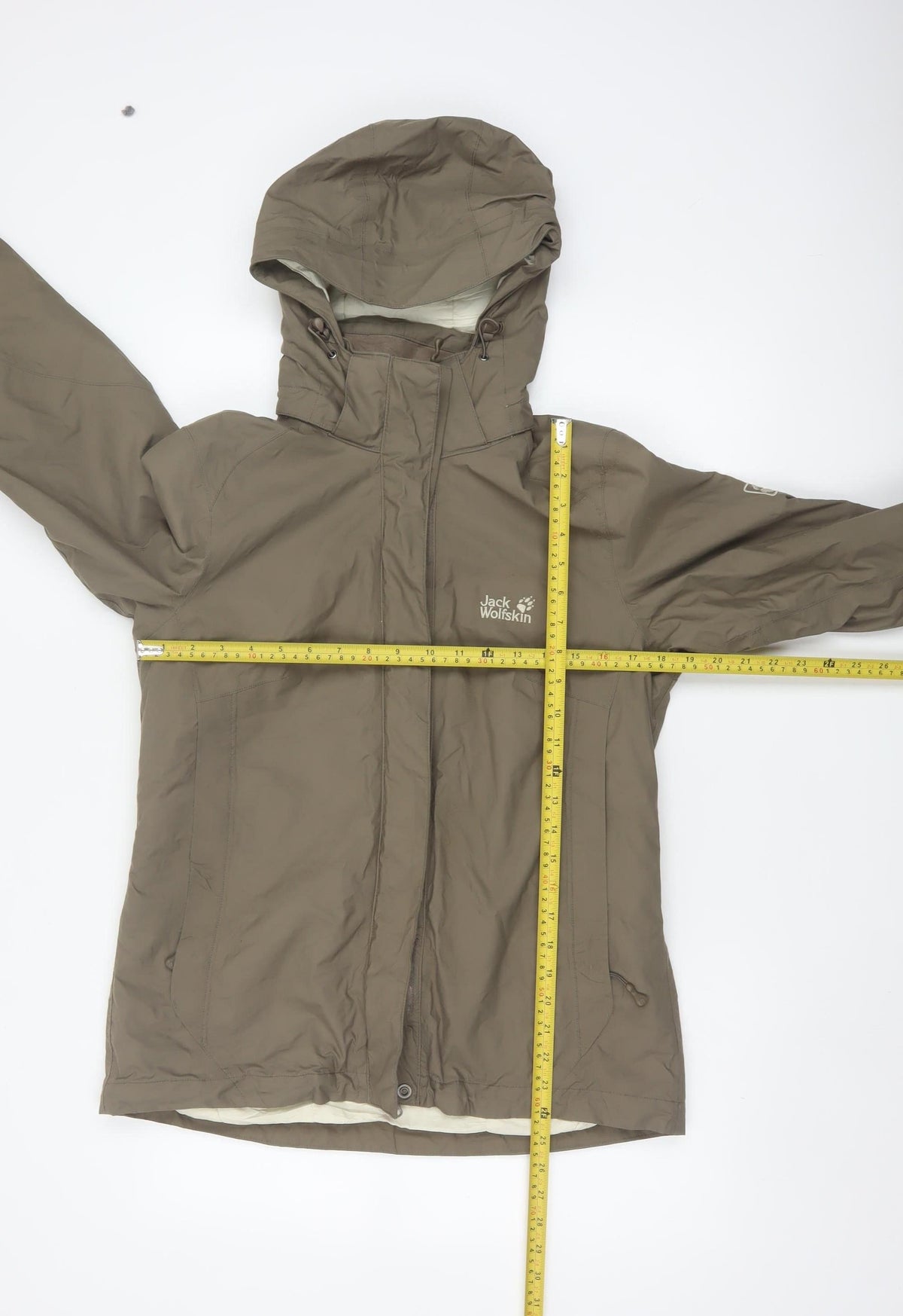 Jack Wolfskin Women Brown UK 12 Texapore Hooded Waterproof Ski Jacket