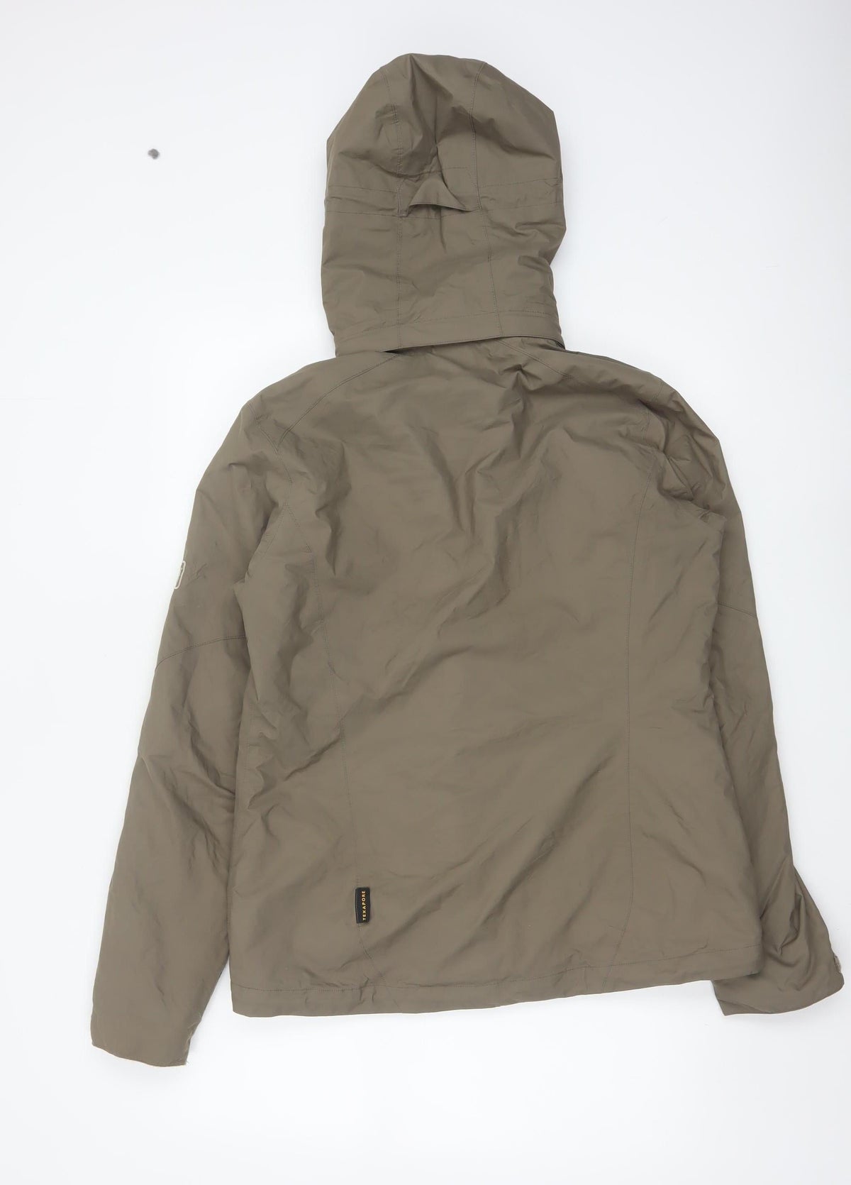 Jack Wolfskin Women Brown UK 12 Texapore Hooded Waterproof Ski Jacket